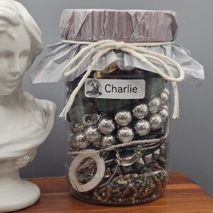 Jewelry Lot Jar "Charlie"